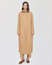 Shirt dress with sailor collar