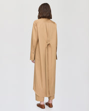 Shirt dress with sailor collar