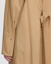 Shirt dress with sailor collar
