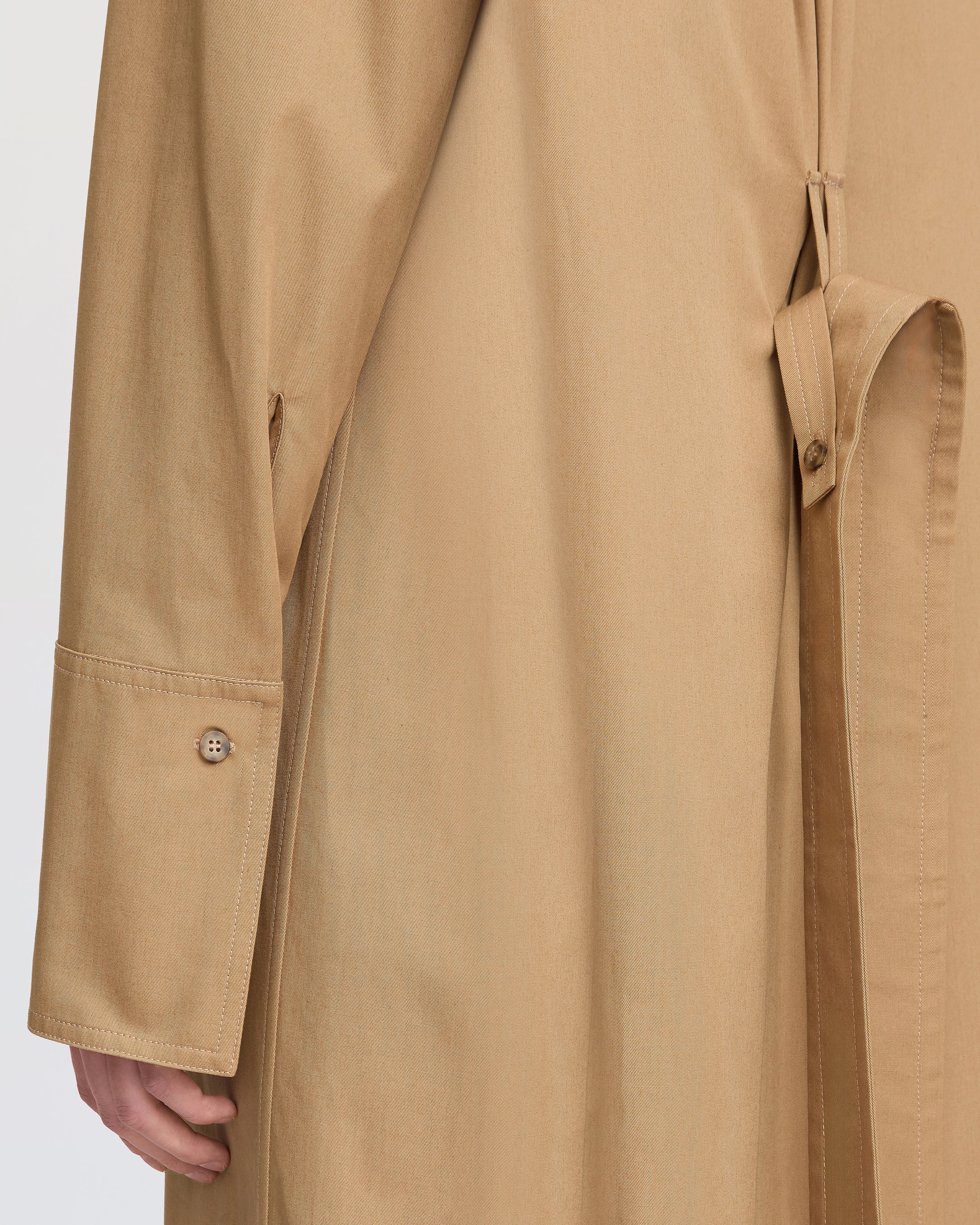 Shirt dress with sailor collar