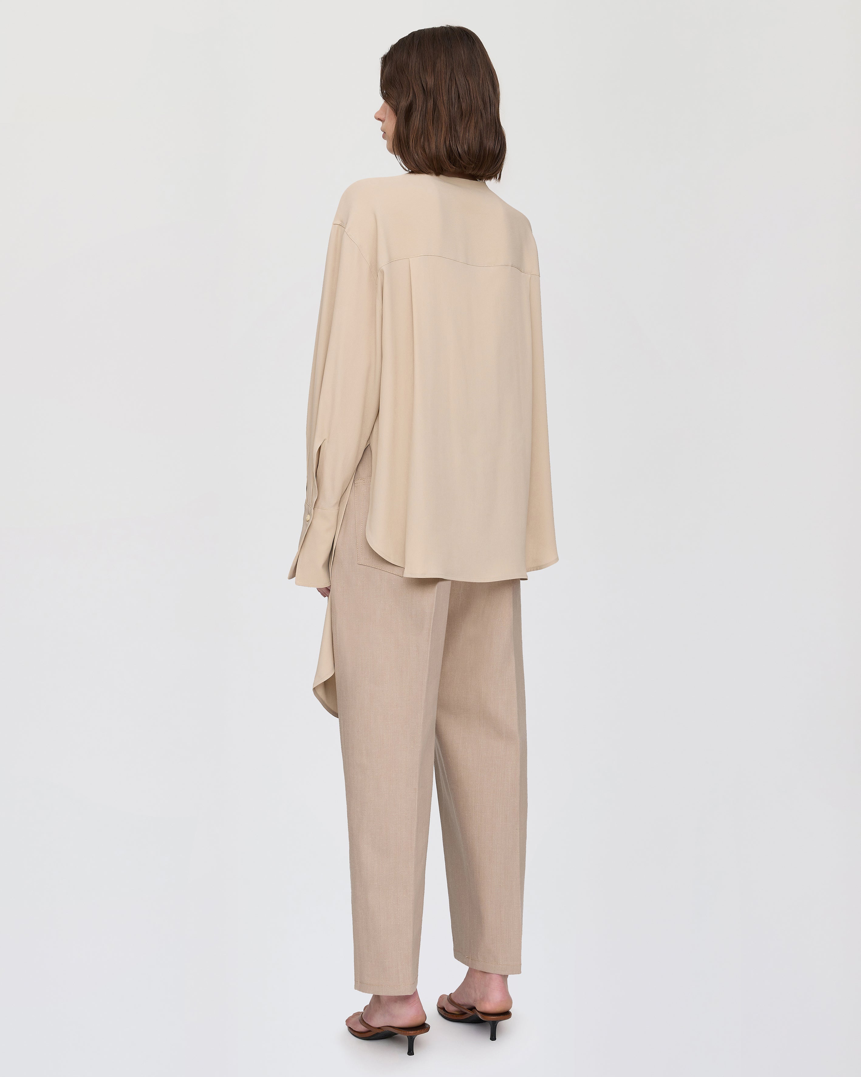 Wrap front blouse